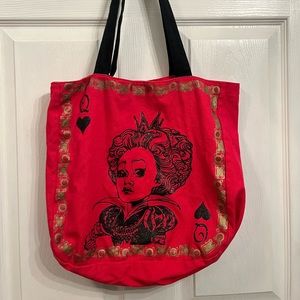 Red Queen Glitter Tote Bag (Tim Burton’s Alice in Wonderland)